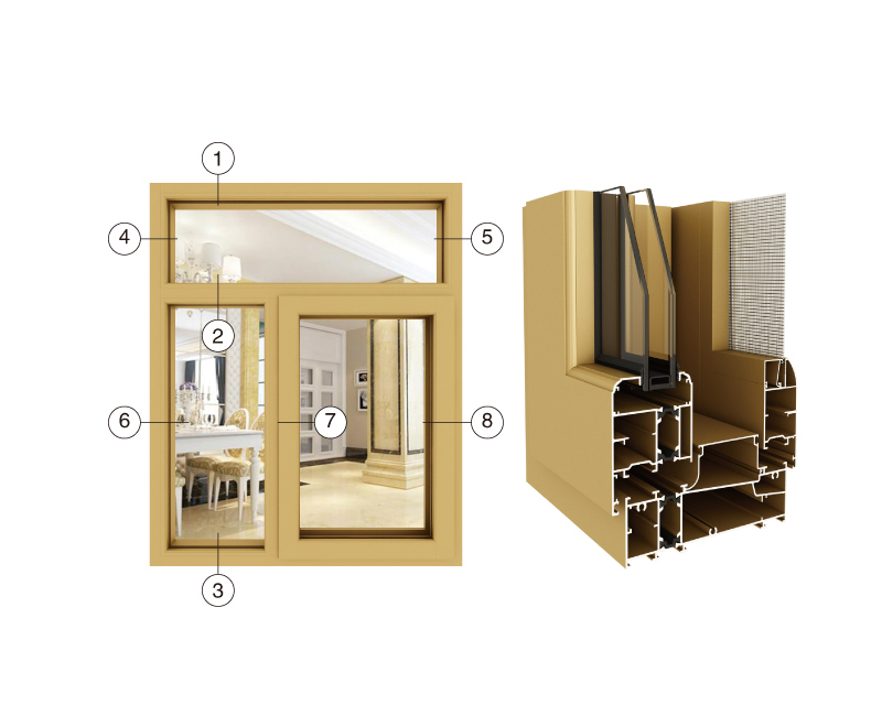 CSD125窗纱一体系列