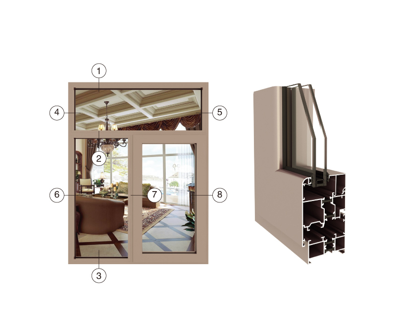 GR55断桥隔热平开窗系列