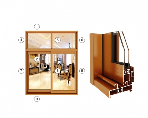 GR90断桥隔热推拉窗系列